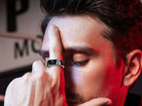 Ceramic Smart ring with vibrate & alert features.
