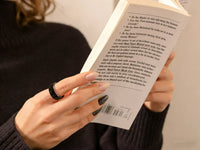Smart ring touch control feature for reading and music.